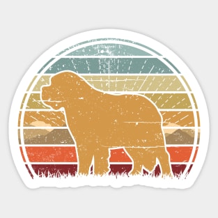 Golden Retriever Sunset Sticker